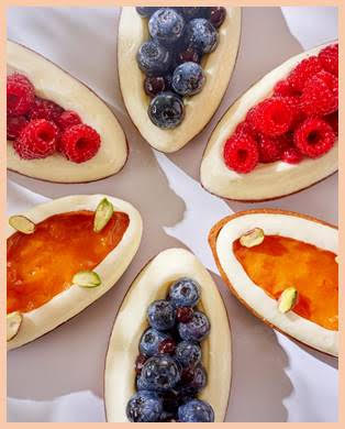 Les Barquettes garnies de fruits rafrachissants