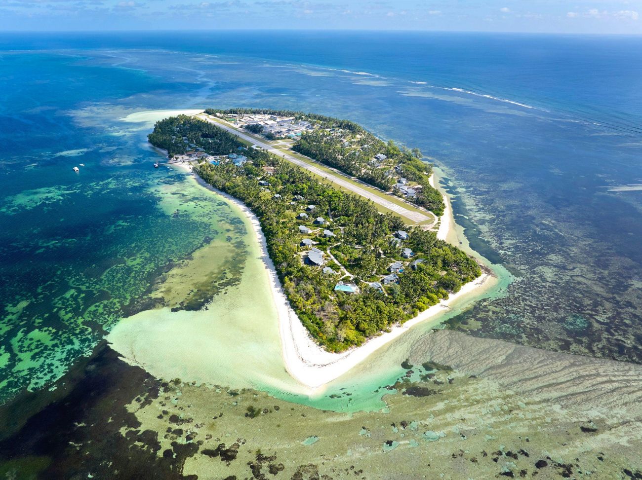 Vue arienne de Platte Island