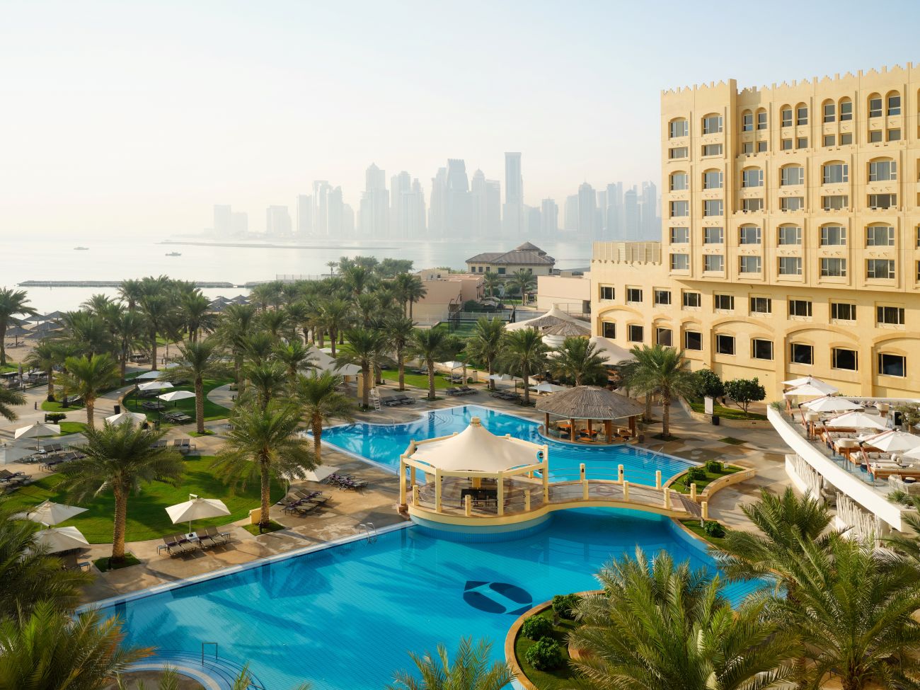 intercontinental doha beach