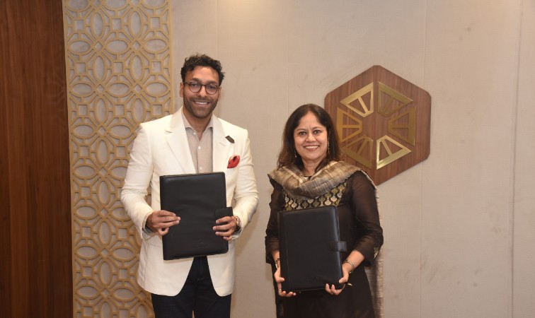 Mr. Armaan Gupta of Tivoli Group with Ms. Suma Venkatesh of IHCL