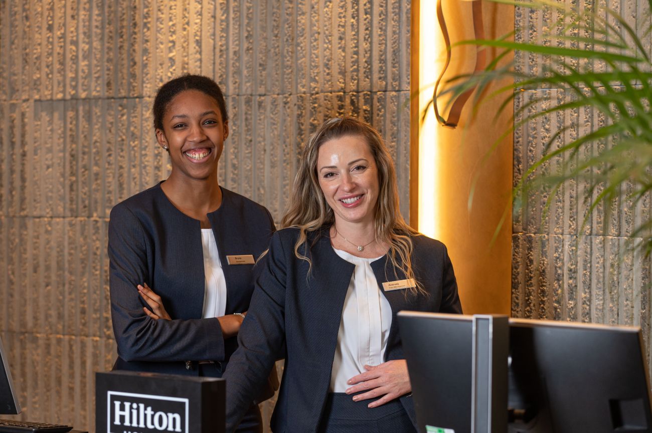 Hilton Team Members at Front Desk