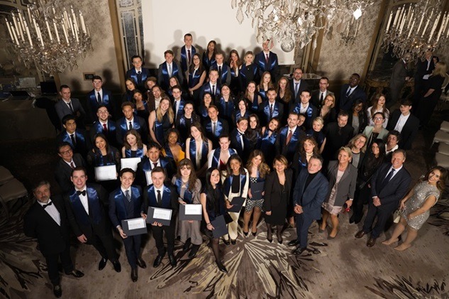 La promotion 2024 de la Luxury Hotelschool,  loccasion de sa remise des diplmes, au Plaza Athne