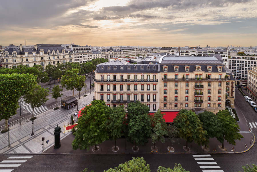 Vue arienne de l'Htel Fouquet's Paris 