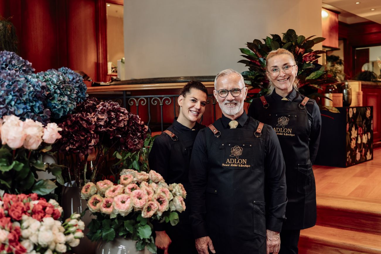 Head Florist Mario Weidner with his team