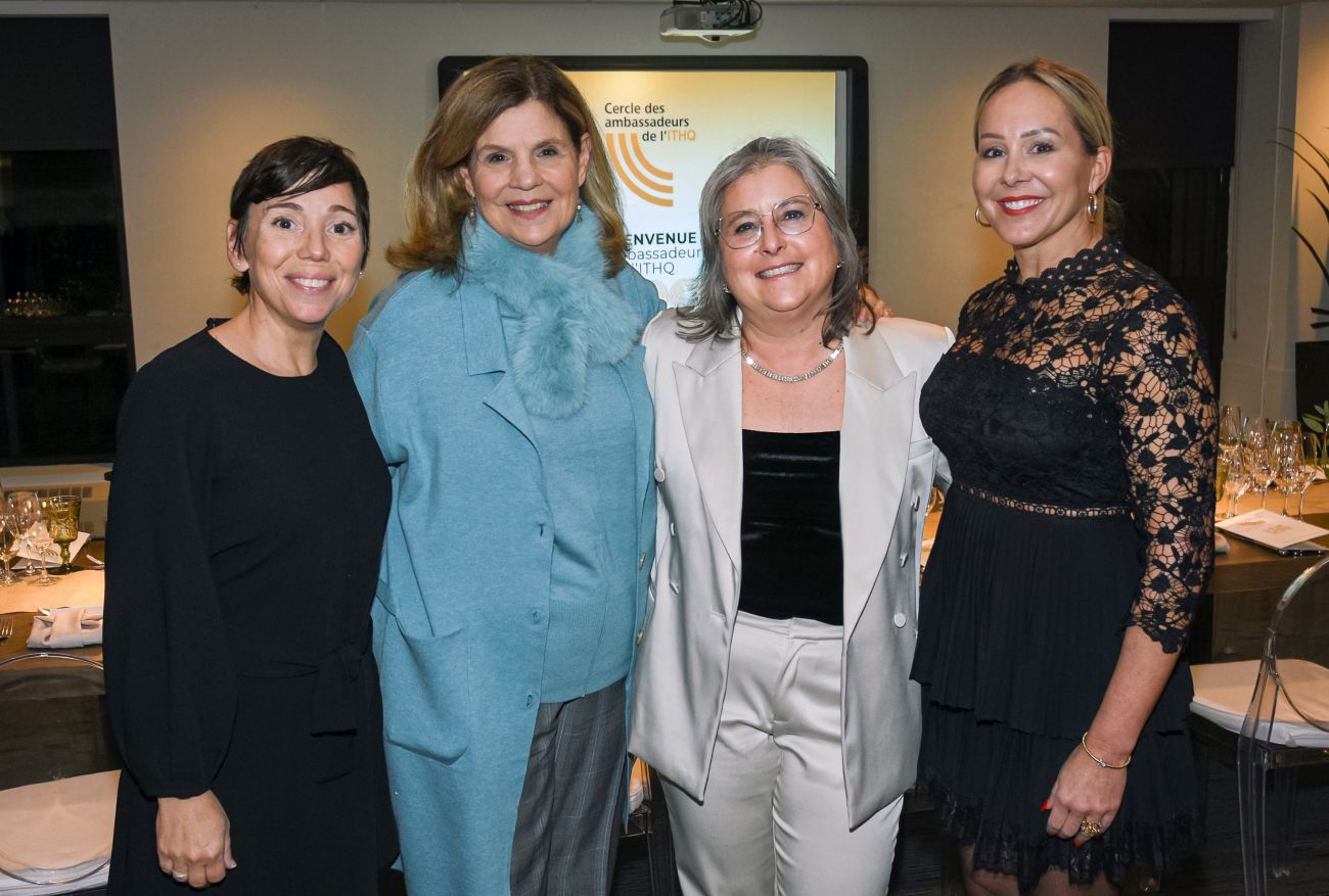 De gauche  droite : madame lyse Lambert, Master Sommelier, lhonorable Liza Frulla, directrice gnrale de lITHQ, madame Vronique Doucet, directrice gnrale du Parc Jean Drapeau et madame Nadia Champagne directrice gnrale de la Fondation de lITHQ