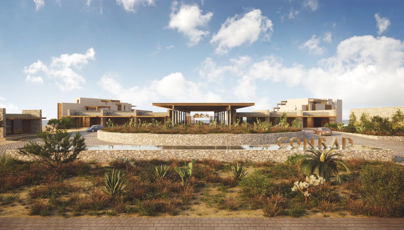 Conrad Los Cabos entry rendering