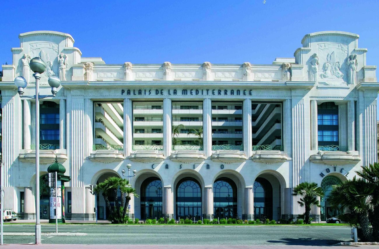 Faade de l'Hyatt Regency Nice Palais de la Mditerrane