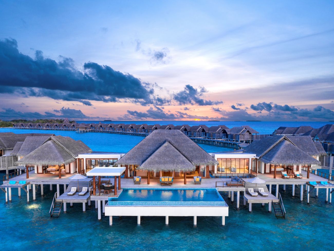 2 bedroom water pool residence at Anantara Kihavah Maldives Villas