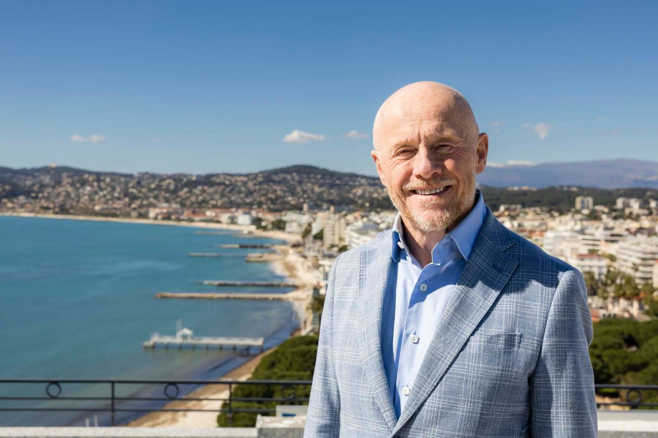 Le Provencal, John Caudwell, Founder of Caudwell, at LeProvenal, overlooking the Bay of Golfe-Juan