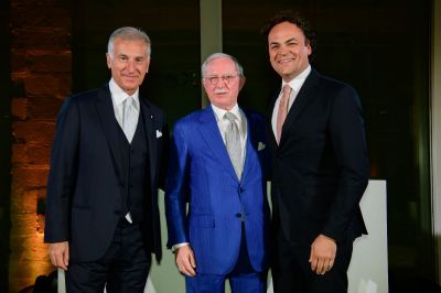 From left to right Brindisi Prefect Luigi Carnevale, EHMA Italy National Delegate Ezio A. Indiani and Borgo Egnazia Co-owner Aldo Melpignano