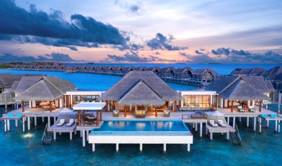 2 bedroom water pool residence at Anantara Kihavah Maldives Villas