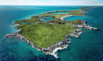 Cave Cay Island Rendering