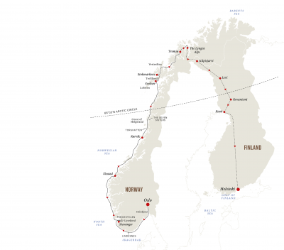 Hurtigruten's new Savor the Northern Lights itinerary