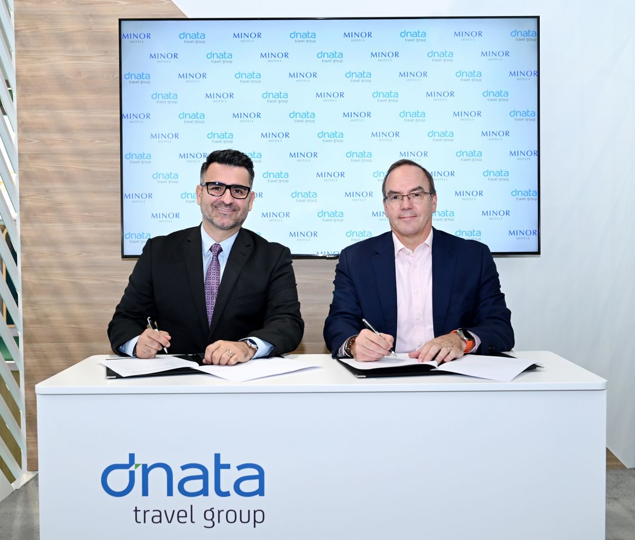 MOU Signing with Ian Di Tullio, Chief Commercialo Officer at Minor Hotels and John Bevan, CEO of the dnata Travel Group