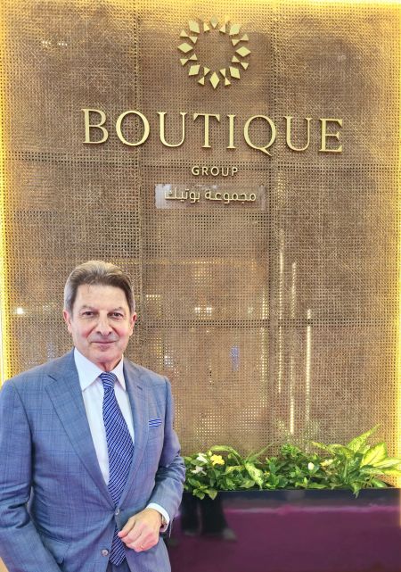 Mark De Cocinis, CEO of Boutique Group, during the Arabian Travel Market 2024 in Dubai