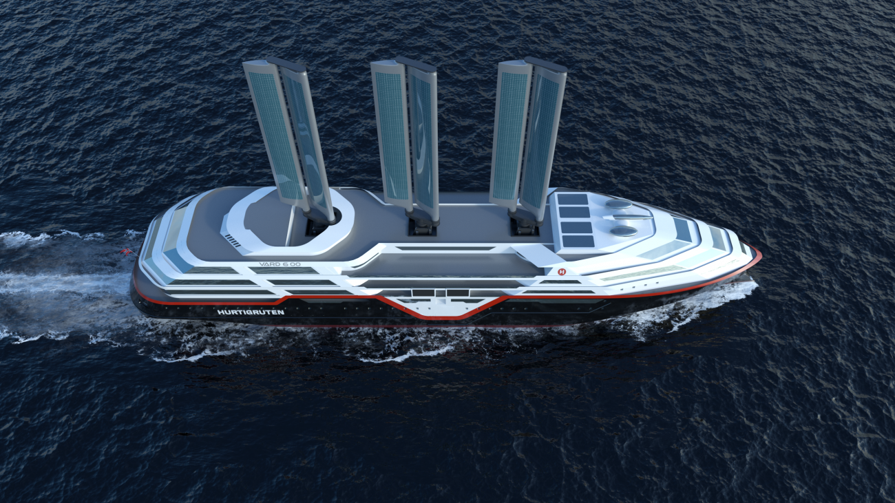 Rendering of the updated Sea Zero ship by Vard