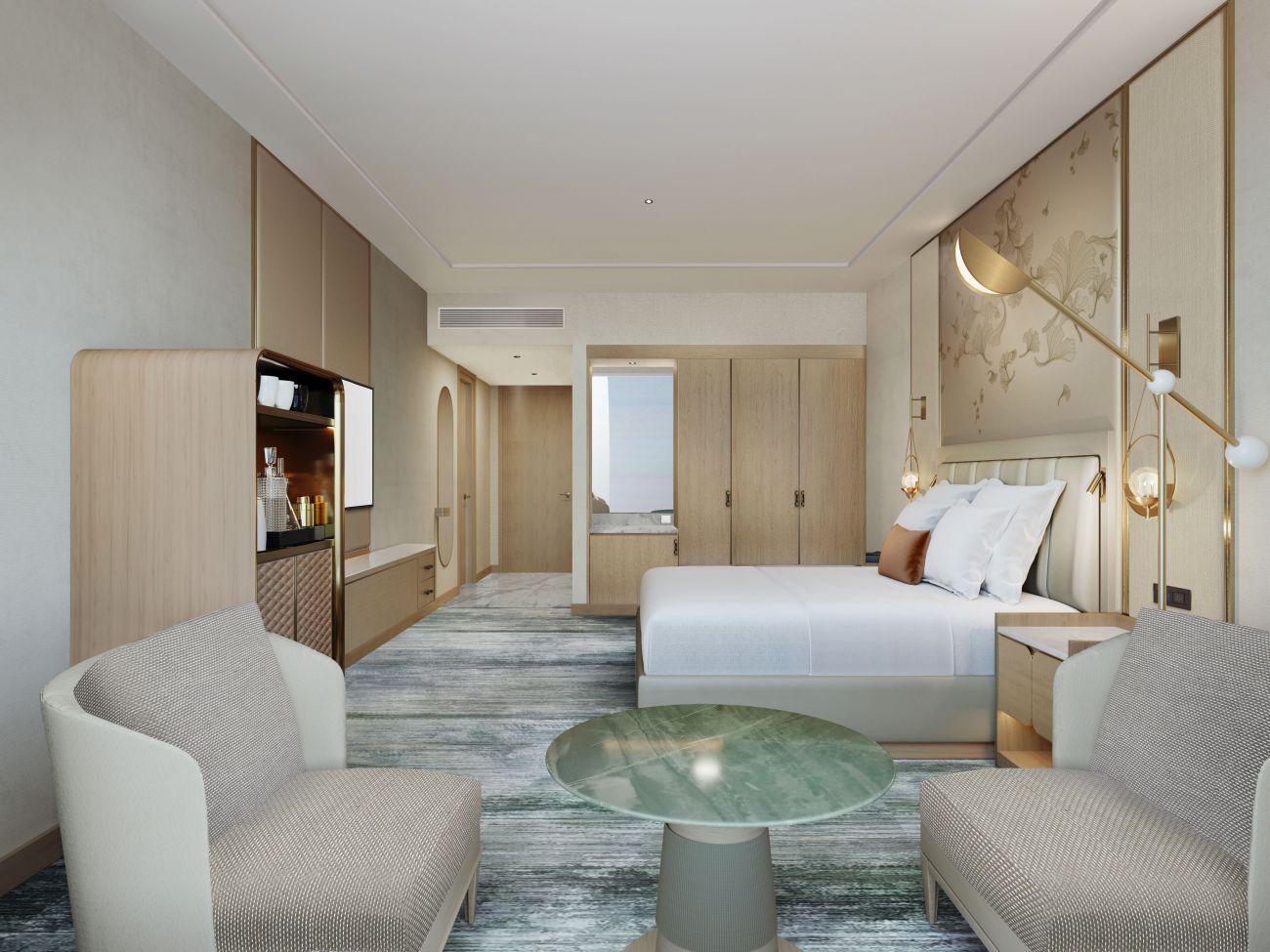 Signia by Hilton Amman - Guest Room Rendering