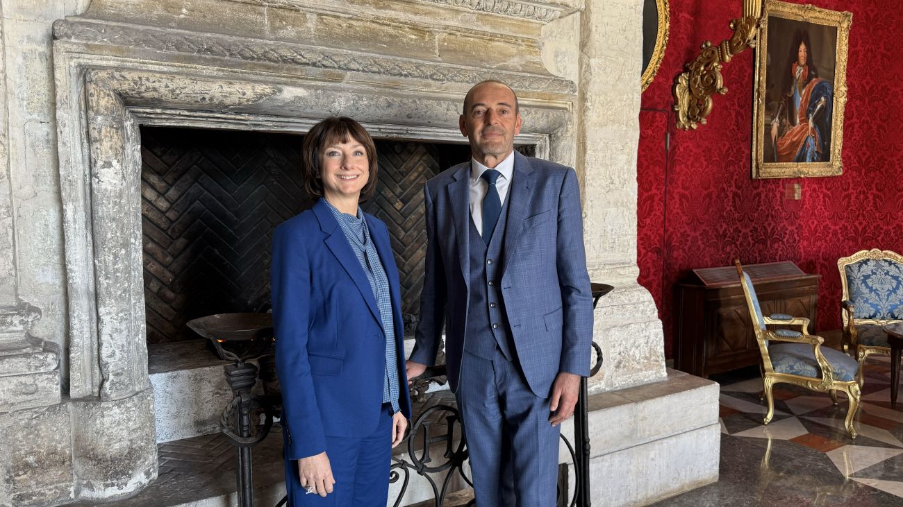 Valrie Nyul, Director of Human Resources, and Lionel Servant, General Manager of Hotel Negresco in Nice