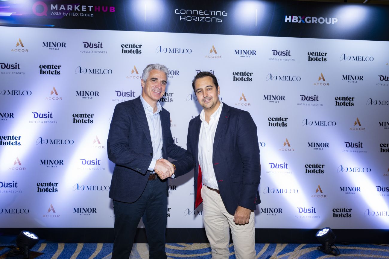 Carlos Muoz, Chief Commercial Officer of HBX Group (Left) and Fernando Vives, Chief Commercial Officer of Minor Hotels Europe & Americas (Right) at MarketHub Asia 2025 in Macau, China