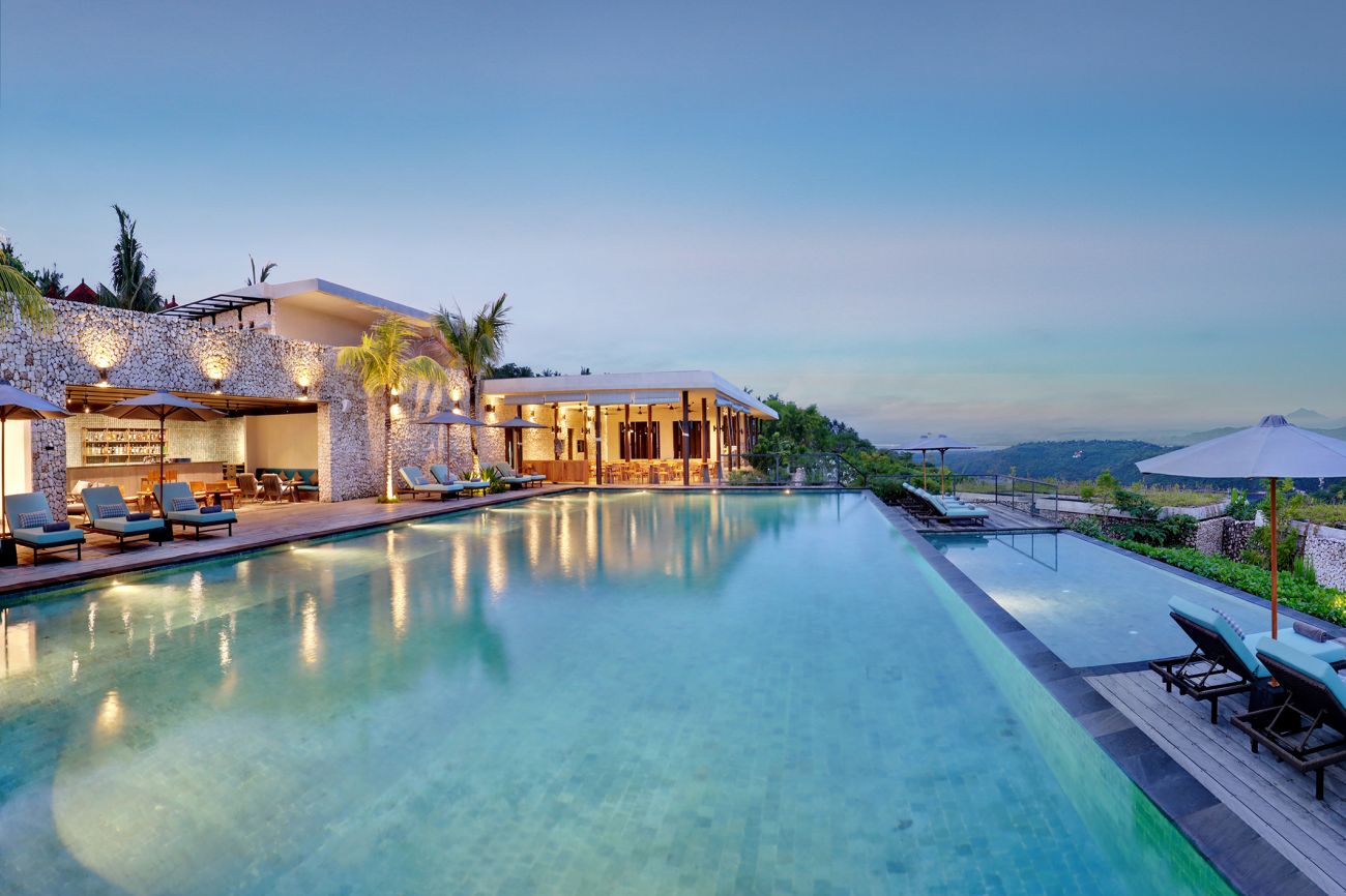 Swimming pool with Aroha and Kōwhai at MĀUA Nusa Penida - Bali, Indonesia