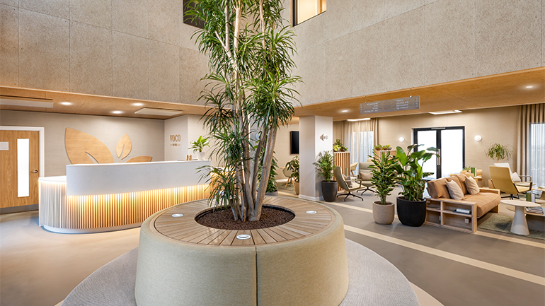 Lobby of voco Zeal Exeter Science Park