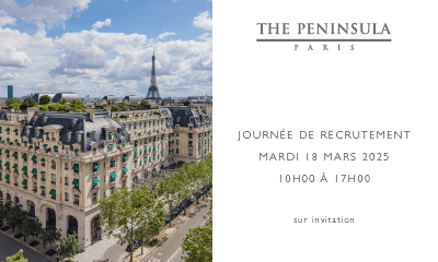 Journe de recrutement  l'htel The Peninsula Paris !